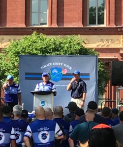 Speakers at Police Unity Tour 2018