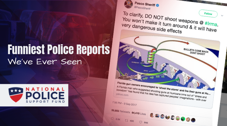 Funniest Police Reports Ever Seen - Featured Image - National Police Support Fund