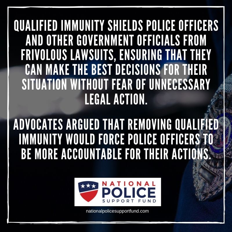 National Police Support Fund Announces New Qualified Immunity Project