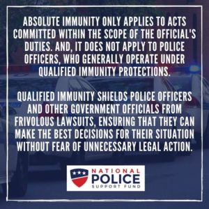 Qualified Immunity vs. Absolute Immunity - National Police Support Fund
